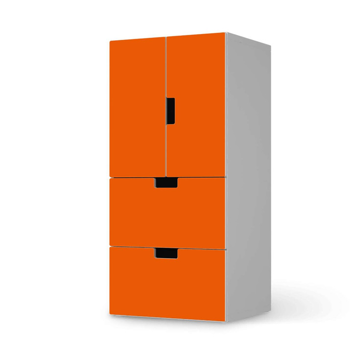 Möbelfolie IKEA Stuva / Malad - 2 Schubladen und 2 kleine Türen - Orange Dark - CR117104