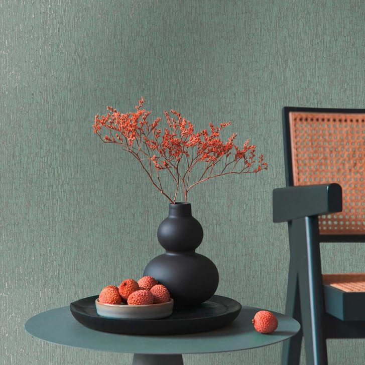 Strukturtapete in Aquamarin - Entspannendes Vlies für frische Räume - WA397023