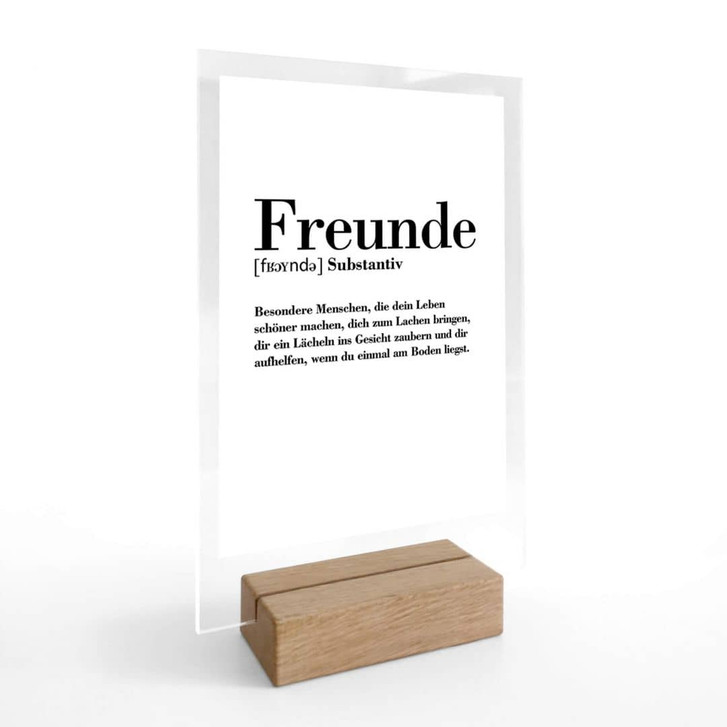 Tischaufsteller Grammatik - Freunde - WA323988