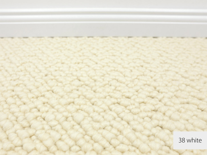 Titan Berber Teppichboden Meterware in White 38 - TS479286