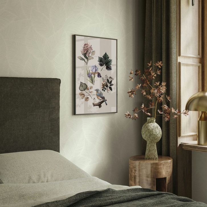 Vliestapete Blätter Floral Natur matt in Grün - WA497764