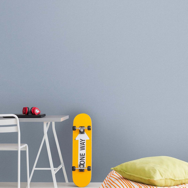 Vliestapete Blau einfarbig modern Strukturtapete Hellblaue Tapete Schlafzimmer - WA382648