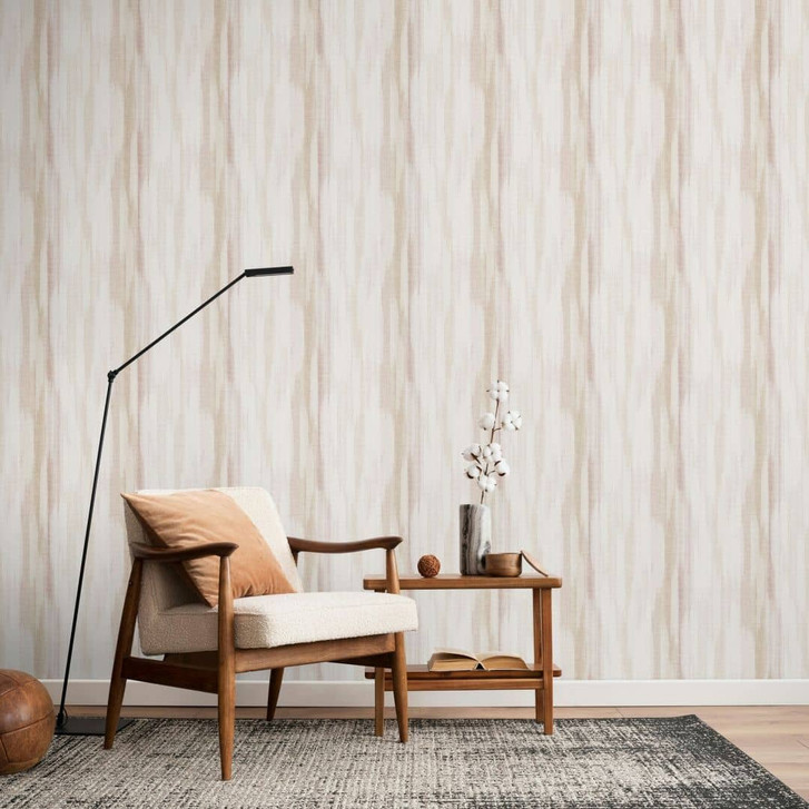 Vliestapete Streifen Streifen Modern matt in Weiss Beige - WA508912