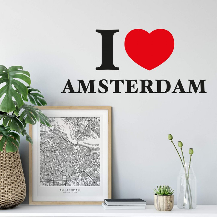 Wandsticker I love Amsterdam - WA200872