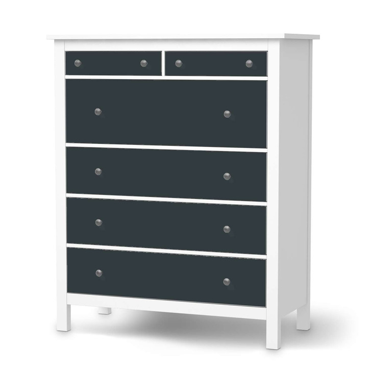 Klebefolie IKEA Hemnes Kommode 6 Schubladen - Blaugrau Dark - CR111325