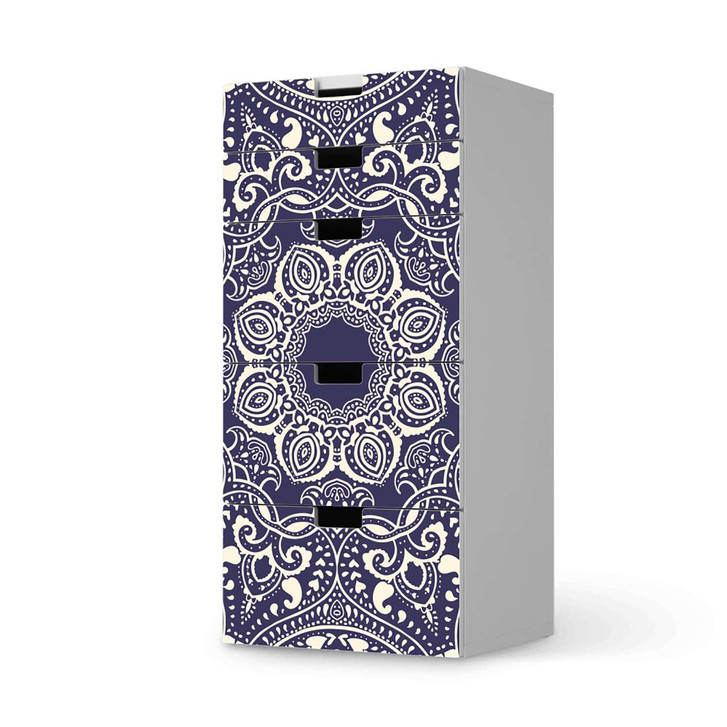 Möbel Klebefolie IKEA Stuva / Malad Kommode - 5 Schubladen - Blue Mandala - CR114062
