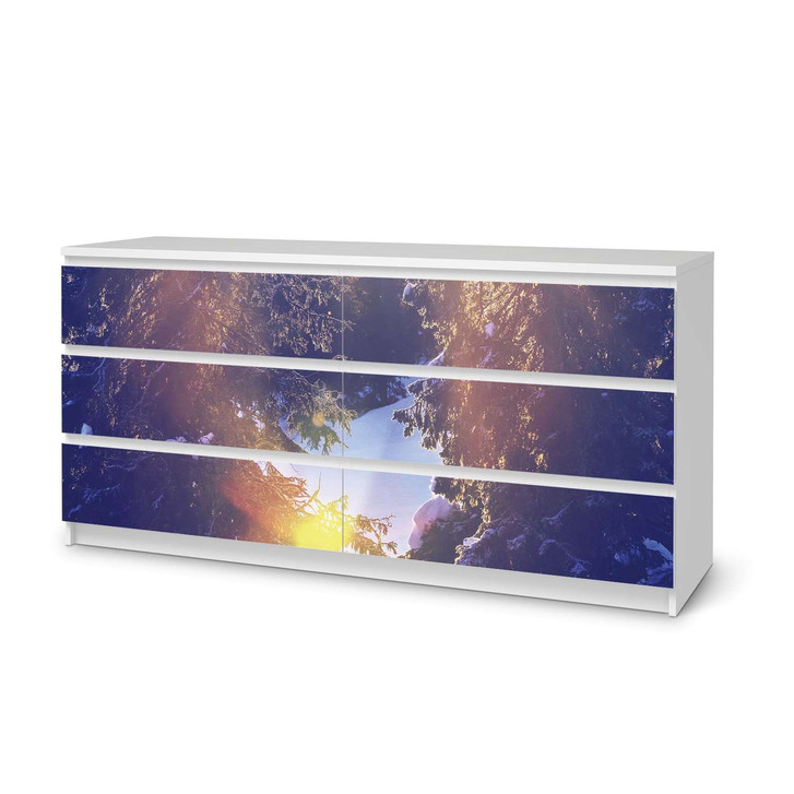 Möbelfolie IKEA Malm Kommode 6 Schubladen (breit) - Lichtflut - CR116591