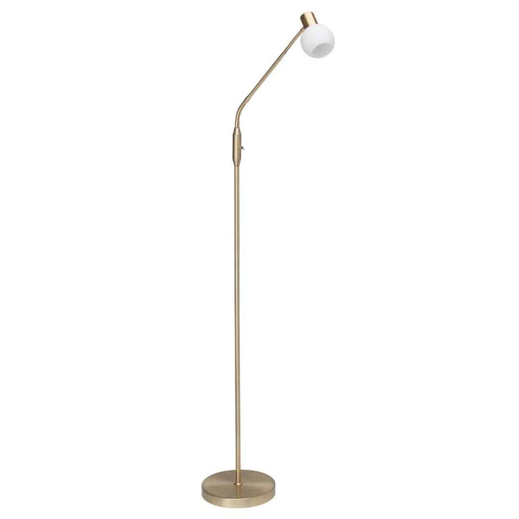 Stehleuchte Malou, gold, 140 x 22.5 cm, Glas Stehlampe - WA438830