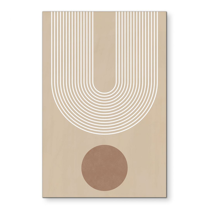 Wandbild Abstrakte Geometrie in Balance - Ristova - Alu-Dibond - WA464454