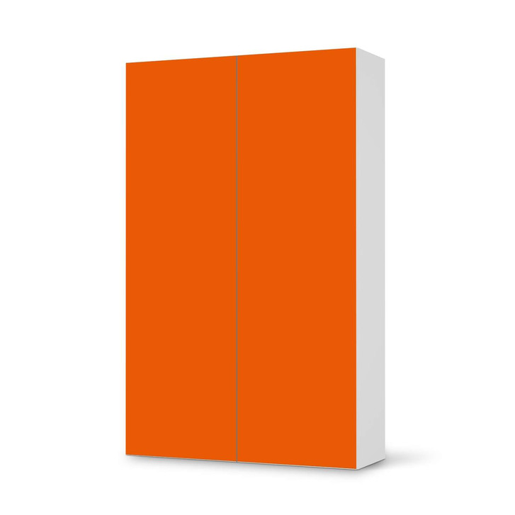 Klebefolie IKEA Besta Schrank 2 Türen (hoch) - Orange Dark - CR109300