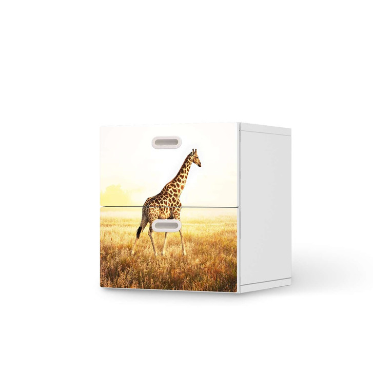 Klebefolie IKEA Stuva / Fritids Kommode - 2 Schubladen - Savanna Giraffe - CR110116