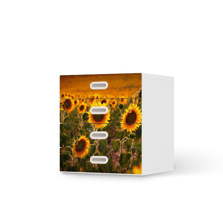 Klebefolie IKEA Stuva / Fritids Kommode - 4 Schubladen - Sunflowers - CR112053