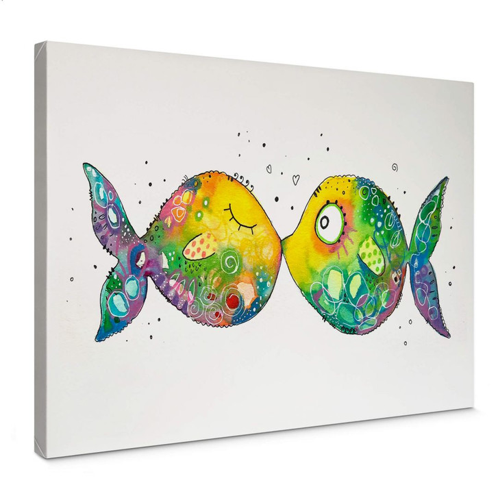 Leinwandbild Hagenmeyer - Verliebte Fische - WA364703