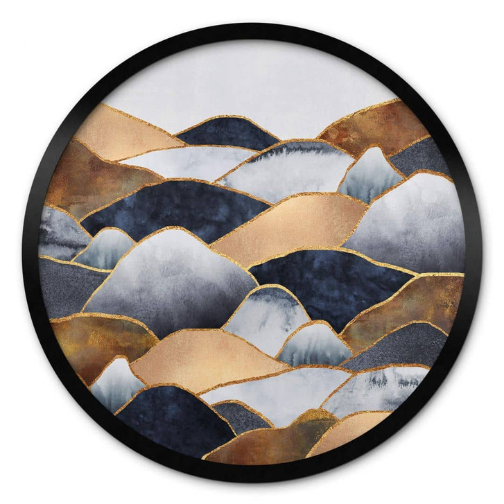 Poster Fredriksson - Goldene Hügel - Rund - WA337290