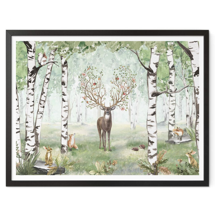 Poster Kikki Belle - Hirsch im Sommer - WA379589