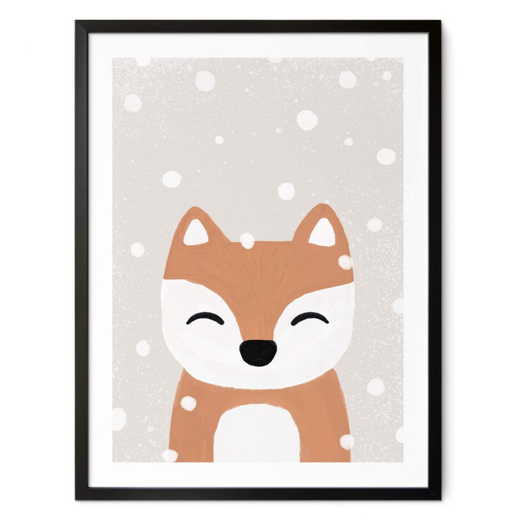 Poster Schneefuchs - Kinderposter - Orara Studio - WA408496