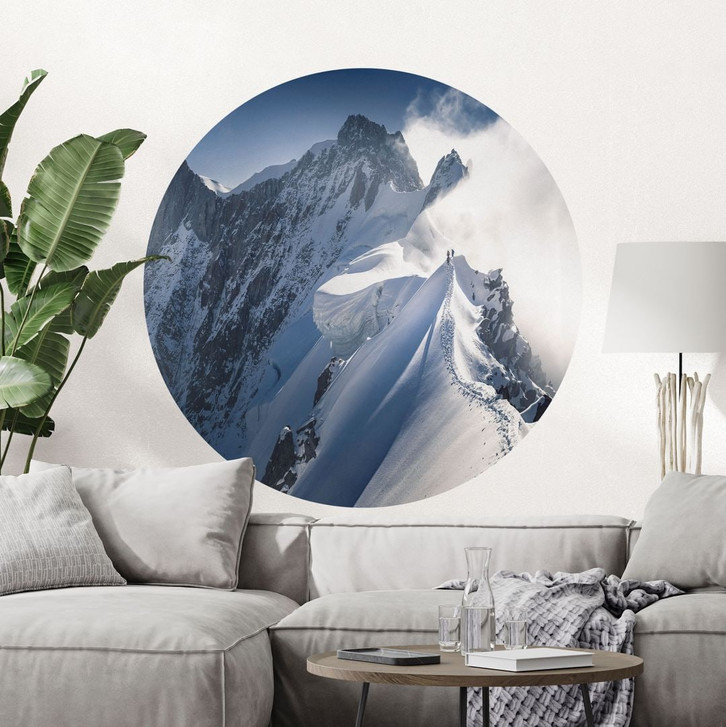 Wandtattoo Gipfel des Mont Blanc - Nienartowicz - Rund - WA500756