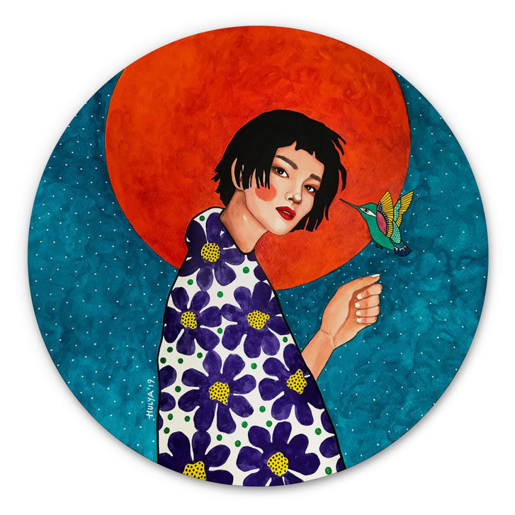 Alu-Dibond Hülya - Zurücklassen - Rund - WA308266