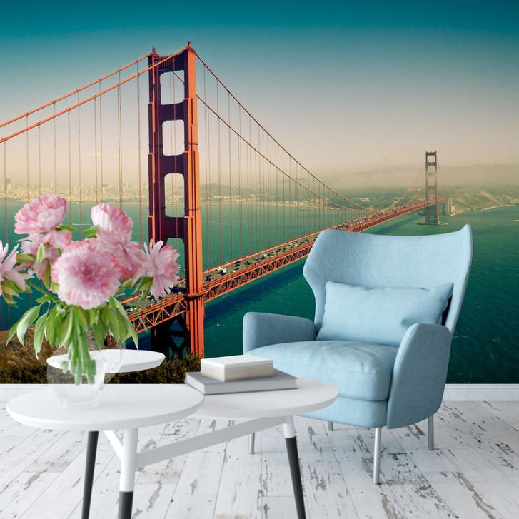 Fototapete - Die Stadt an der Bucht - 336 x 260 cm - WA225785