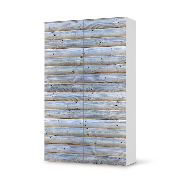 Klebefolie IKEA Besta Schrank 2 Türen (hoch) - Greyhound - CR109288