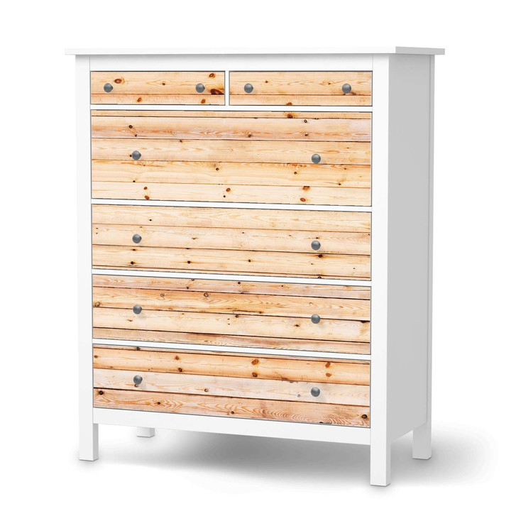 Klebefolie IKEA Hemnes Kommode 6 Schubladen - Bright Planks - CR111333