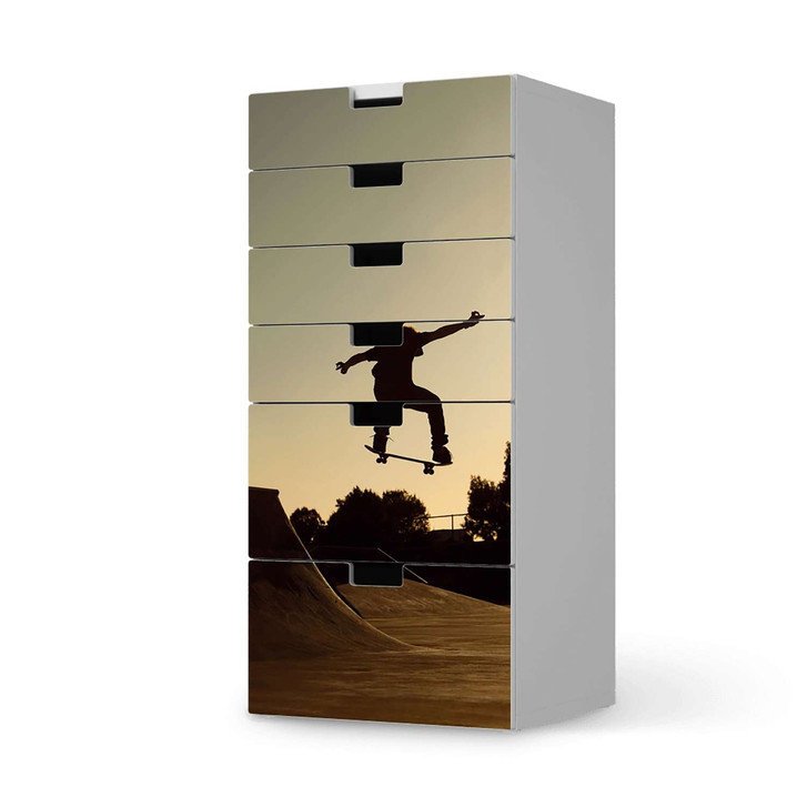 Klebefolie IKEA Stuva / Malad Kommode - 6 Schubladen - Skater - CR110499