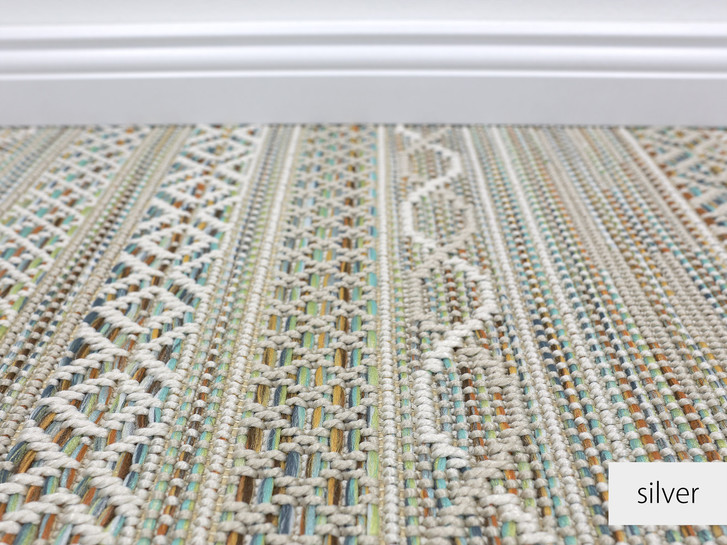 Nahla Teppichboden Meterware Wunschmass in Silver - TS402768