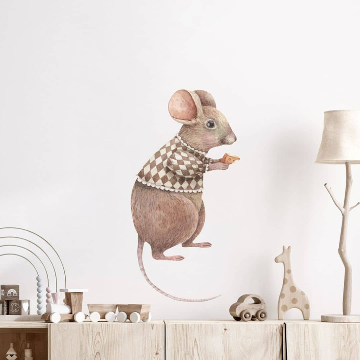 Wandtattoo Maus - Glück mit Käse - Kikki Belle - WA443946