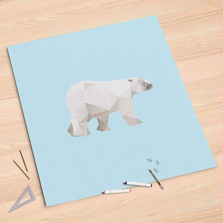 Folienbogen (90x90cm) - Origami Polar Bear - CR107626