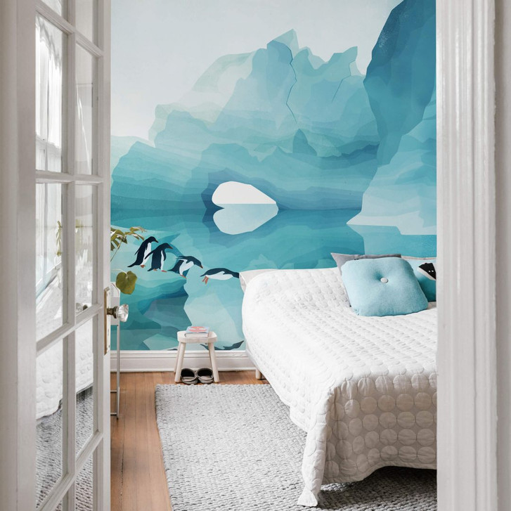 Fototapete Goed Blauw - Pinguine - WA244758