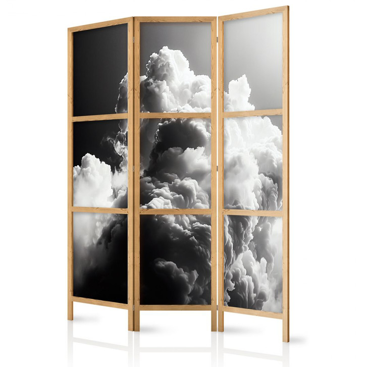 Japanischer Paravent, Raumteiler freistehend, Trennwand - Clouds Like from Dreams - WA454998