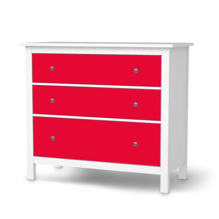 Möbelfolie IKEA Hemnes Kommode 3 Schubladen - Rot Light - CR114780