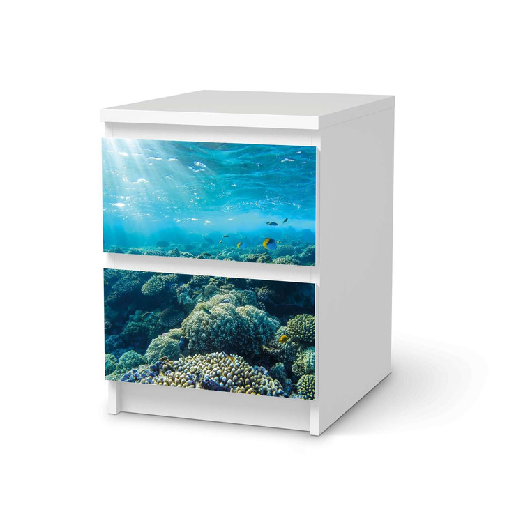 Möbelfolie IKEA Malm Kommode 2 Schubladen - Underwater World - CR116256
