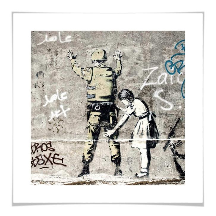 Poster Banksy - Das Mädchen und der Soldat - WA278997