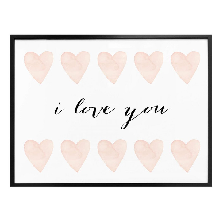Poster Confetti & Cream - I love you - WA159142