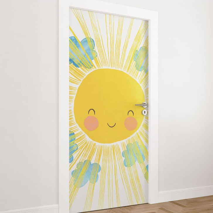 Türfolie Kinderzimmer - Ein sonniger Tag - Treechild - Selbstklebende Türdeko - WA509903