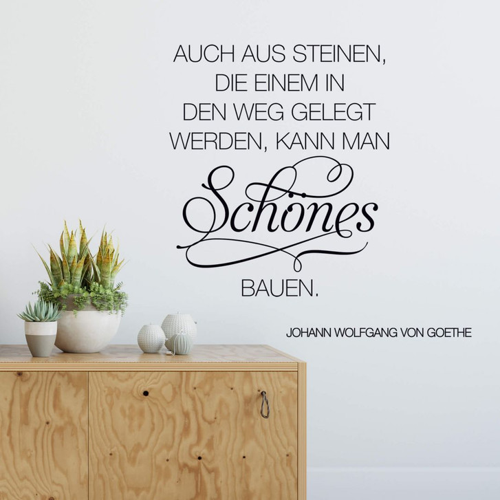 Wandtattoo Auch aus Steinen... 2 - WA205558