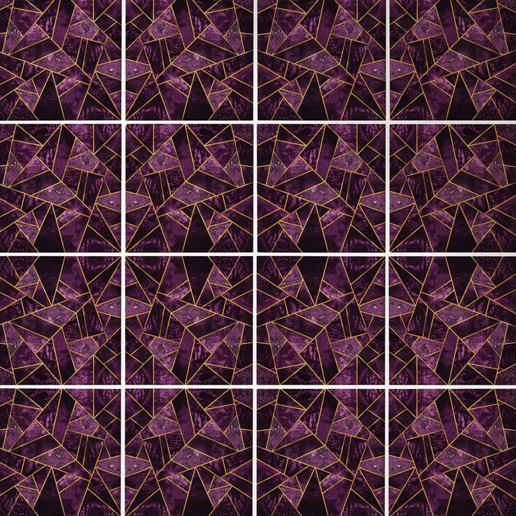 Fliesenaufkleber Fredriksson - Violetter Saphir - 12er Set - WA331015