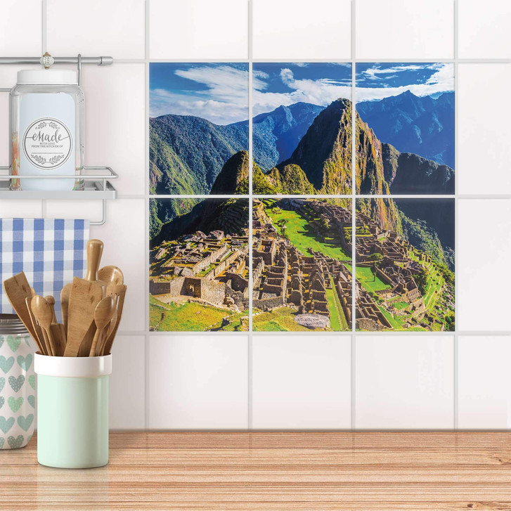 Fliesenaufkleber hoch - Machu Picchu - 6er Set - CR100610