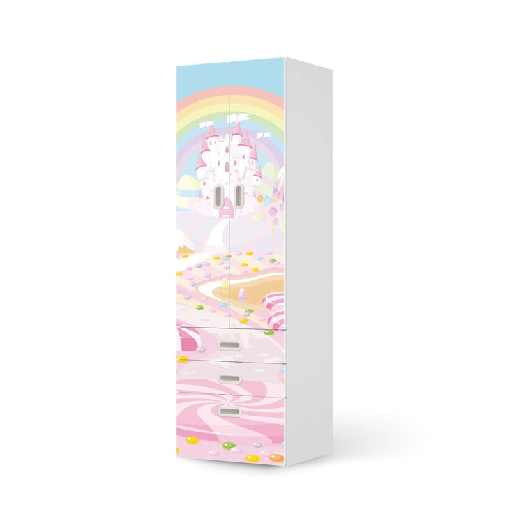 Klebefolie IKEA Stuva / Fritids - 3 Schubladen und 2 grosse Türen - Candyland - CR111883