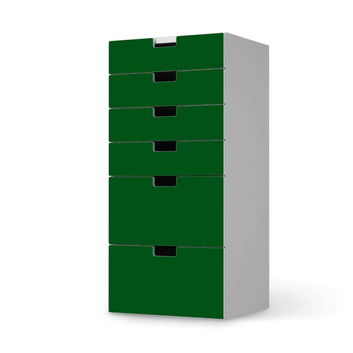 Klebefolie IKEA Stuva / Malad Kommode - 6 Schubladen - Grün Dark - CR110455
