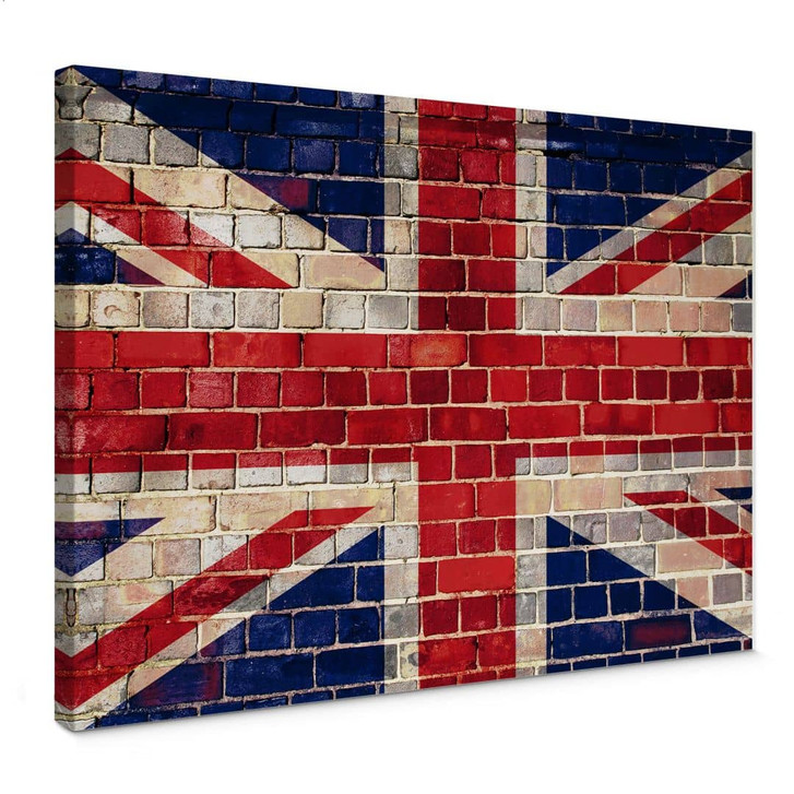 Leinwandbild Union Jack Mauer - WA376595