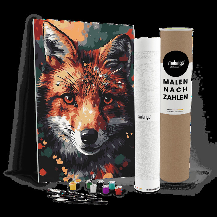 Malen nach Zahlen Leinwandbild - Fuchs Fiona - WA447876
