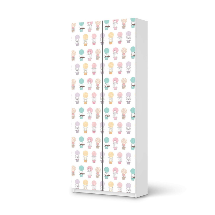 Möbelfolie IKEA Pax Schrank 236cm Höhe - 2 Türen - Flying Animals - CR116794