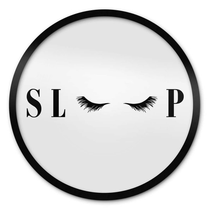 Poster Sleep für das Schlafzimmer - Rund - WA499556