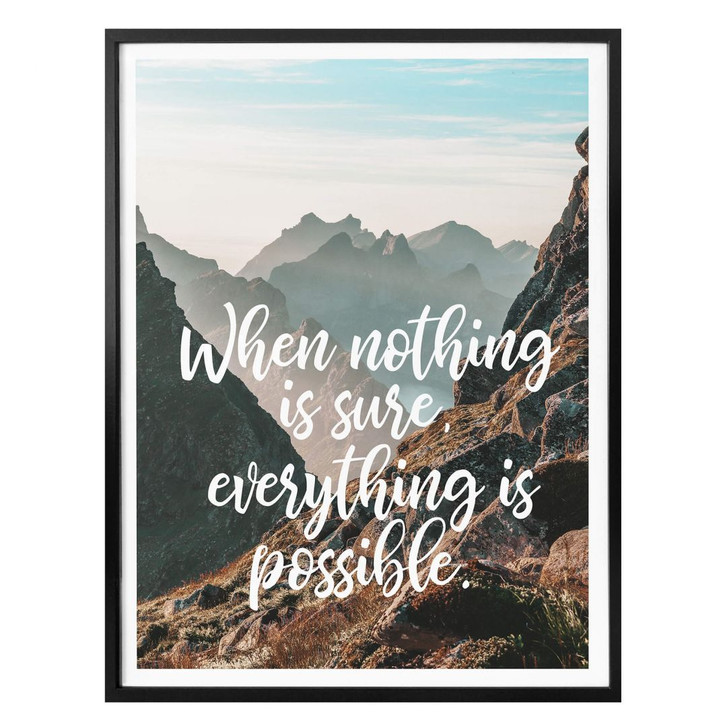 Poster When nothing is sure - WA282902