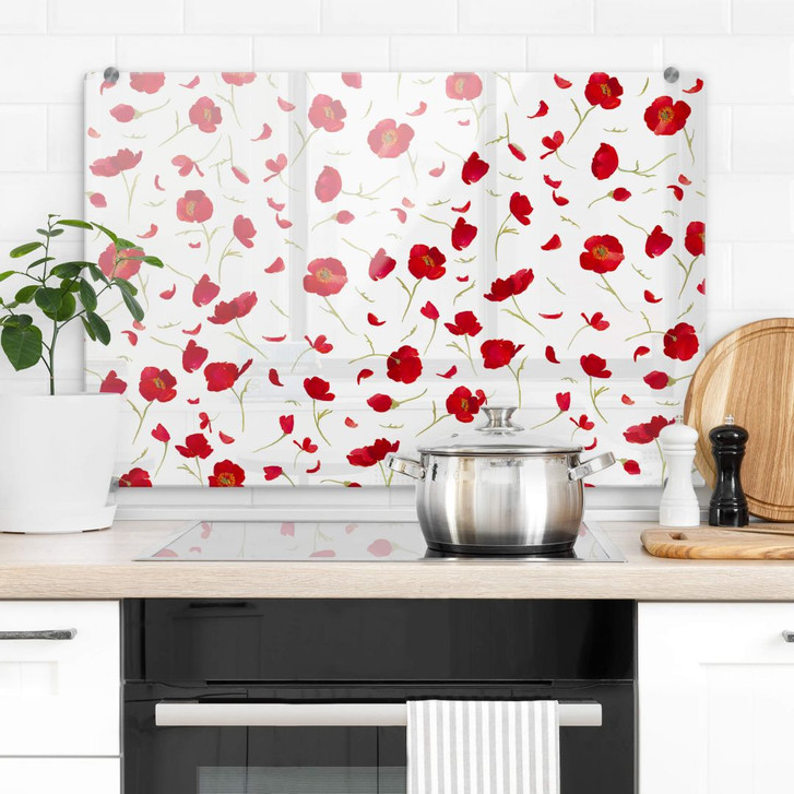 Spritzschutz Leffler - Mohnblüten - WA259843