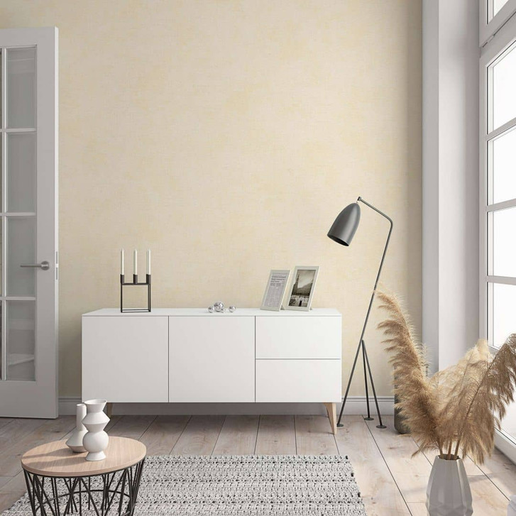 Vliestapete in moderner, feiner Struktur beige Uni - WA450166