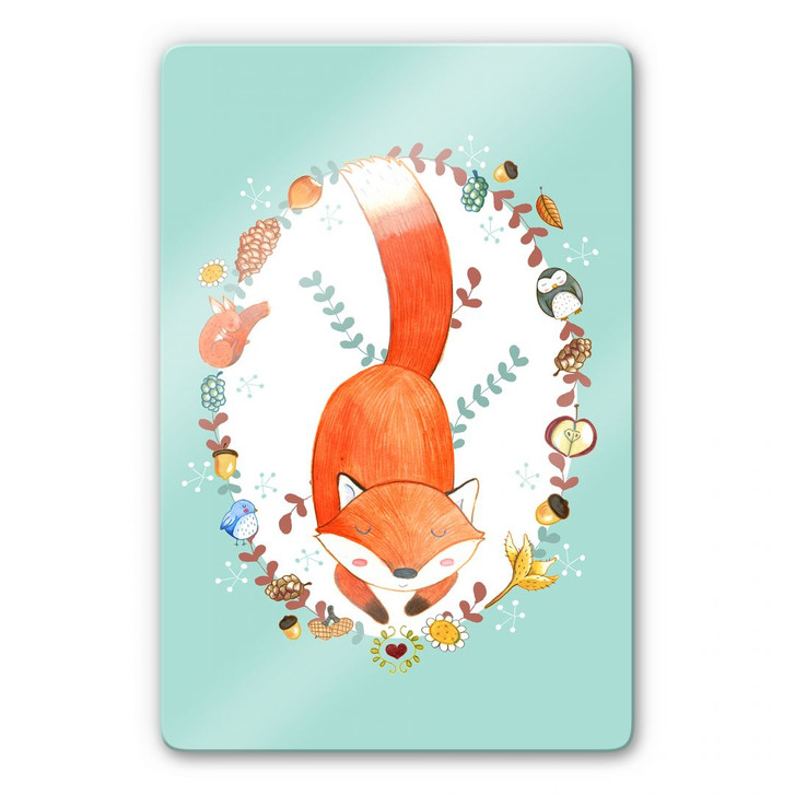 Glasbild Loske - Schlafender Wald - WA125011