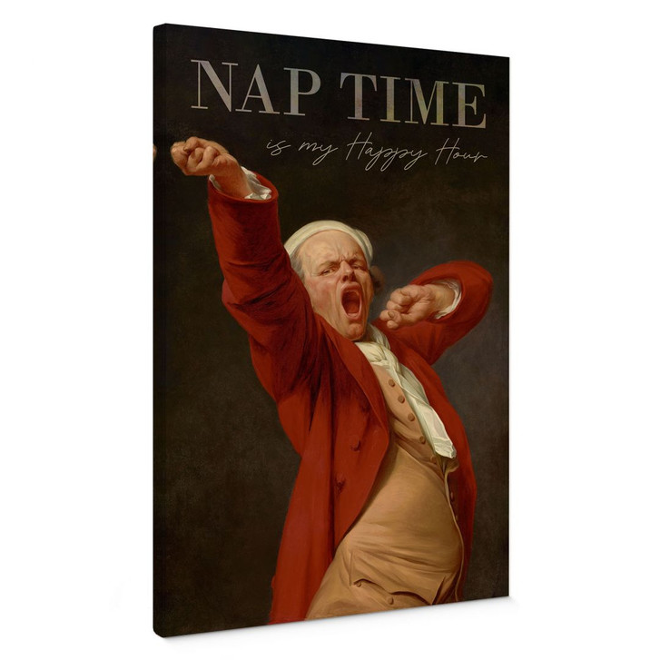 Leinwandbild Nap Time - Inspiriert von Ducreux - Selbstportrait - WA405389
